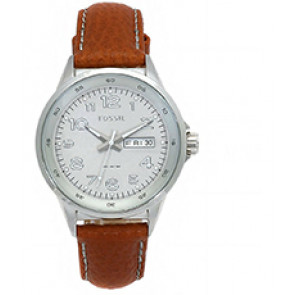 Uhrenarmband Fossil AM4335 Leder Braun 18mm