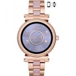 Uhrenarmband Michael Kors AMKT5041 Rostfreier Stahl Rosé 18mm