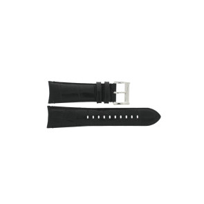 Uhrenarmband Armani AR0428 Leder Schwarz 24mm