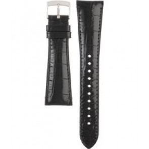 Uhrenarmband Armani AR0247 Leder Schwarz 22mm