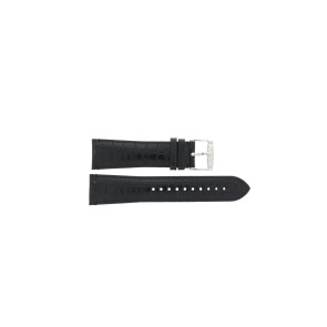 Uhrenarmband Armani AR0362 Leder Schwarz 24mm