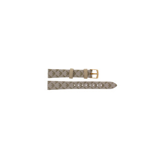 Uhrenarmband Armani Exchange AR11010 Leder Beige 14mm
