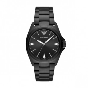Uhrenarmband Armani Ar11257 Stahl Schwarz 22mm