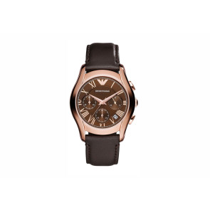 Uhrenarmband Armani AR1707 Leder Braun 20mm