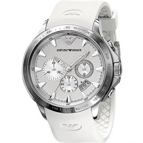 Armani Uhrenarmband AR5850 Kunststoff Weiss