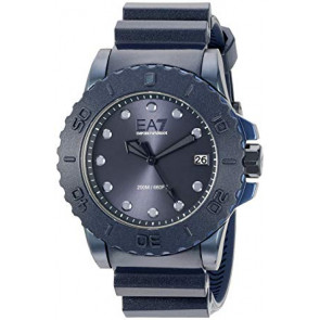 Uhrenarmband Armani AR6083 Kunststoff Blau 23mm