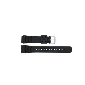 Uhrenarmband Pulsar AS32-X003 Kautschuk Schwarz 20mm