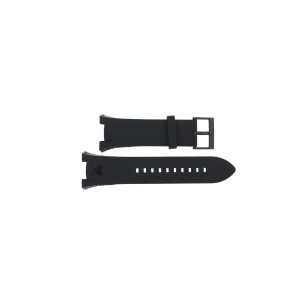 Armani Uhrenarmband AX-1050 Silikon Schwarz 14mm 