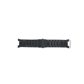 Uhrenarmband AX1116 Stahl Schwarz 28mm