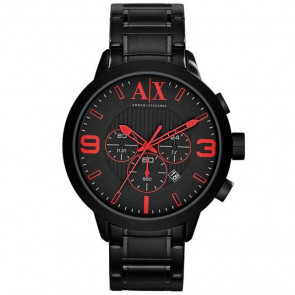 Uhrenarmband Armani Exchange AX1352 Stahl Schwarz