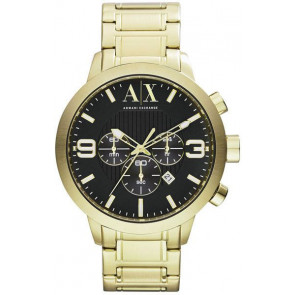 Uhrenarmband Armani Exchange AX1357 Stahl Vergoldet 22mm