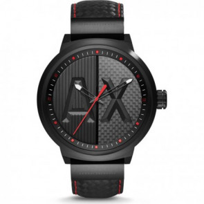 Uhrenarmband Armani Exchange AX1372 Carbon Schwarz 20mm
