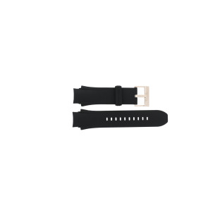 Uhrenarmband Armani Exchange AX1406 Kautschuk Schwarz 19mm