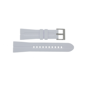 Uhrenarmband Armani AX1729 Kautschuk Weiss 22mm