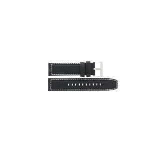 Uhrenarmband Armani Exchange AX1754 Leder Schwarz 22mm