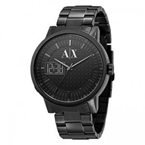 Uhrenarmband Armani Exchange AX2060 Rostfreier Stahl Schwarz 22mm