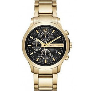 Uhrenarmband Armani Exchange AX2140 Stahl Vergoldet 20mm