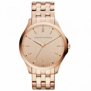 Uhrenarmband Armani Exchange AX2146 Stahl Rosé 22mm
