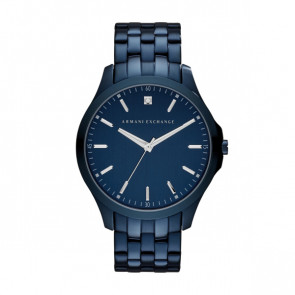 Uhrenarmband Armani Exchange AX2184 Stahl Blau 22mm