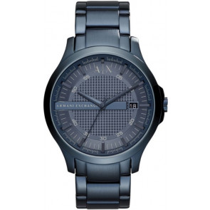 Uhrenarmband Armani Exchange AX2193 Stahl Blau 22mm