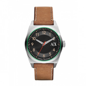 Uhrenarmband Armani Exchange AX2304 Leder Braun 22mm