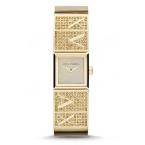 Uhrenarmband Armani Exchange AX4209 Stahl Vergoldet 22mm