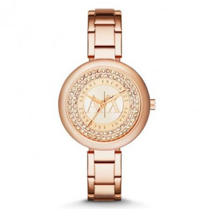 Uhrenarmband Armani Exchange AX4222 Stahl Rosé 7mm