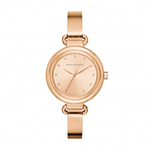 Uhrenarmband Armani Exchange AX4241 Stahl Rosé 12mm