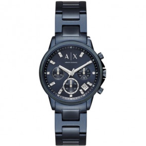 Uhrenarmband Armani Exchange AX4337 Stahl Blau 18mm
