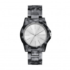 Uhrenarmband Armani Exchange AX4343 Kunststoff Grau 18mm