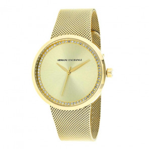 Uhrenarmband Armani Exchange AX4502 Stahl Vergoldet 22mm