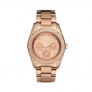 Uhrenarmband Armani Exchange AX5042 Stahl Rosé 22mm