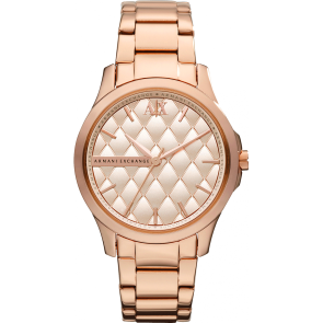 Uhrenarmband Armani Exchange AX5202 Stahl Rosé 18mm