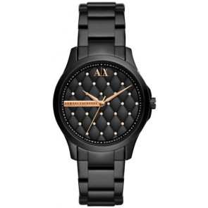 Uhrenarmband Armani Exchange AX5229 Stahl Schwarz 18mm