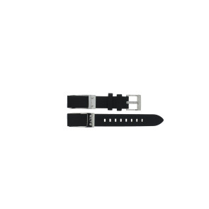 Uhrenarmband Armani Exchange AX5309 Leder Schwarz 16mm