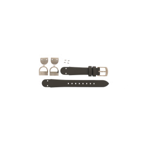 Uhrenarmband AX5329 Leder Grau 15mm