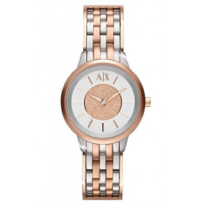 Uhrenarmband AX5351 Stahl Zweifarbig 12mm