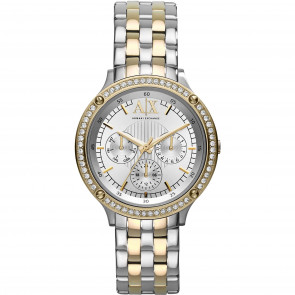 Uhrenarmband Armani Exchange AX5410 Stahl Zweifarbig 18mm