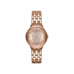 Uhrenarmband Armani Exchange AX5416 Stahl Rosé 14mm