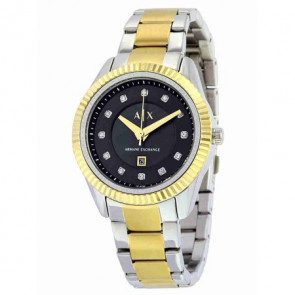 Uhrenarmband Armani Exchange AX5433 Stahl Zweifarbig 18mm