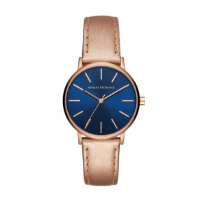 Uhrenarmband Armani Exchange AX5547 Leder Rosé 18mm