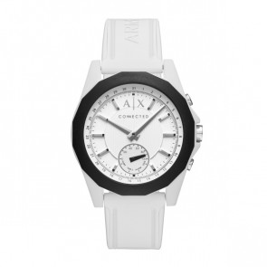 Uhrenarmband AXT1000 Silikon Weiss 22mm