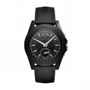 Uhrenarmband Armani Exchange AXT1001 Silikon Schwarz 22mm