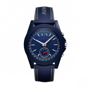 Uhrenarmband Armani Exchange AXT1002 Kautschuk Blau 22mm