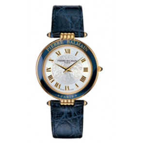 Uhrenarmband Balmain B81803212 / 1720053 Leder Blau 18mm