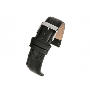 Uhrenarmband Universal 100PZW-14MM Leder Schwarz 14mm