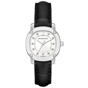 Uhrenarmband Burberry BBY1806 Leder Schwarz