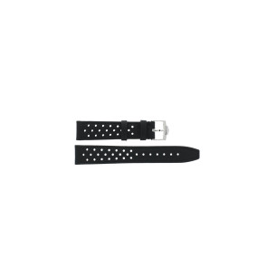 Uhrenarmband Tag Heuer CS3111 / BC0726 Leder Schwarz 18mm
