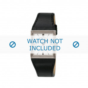 Uhrenarmband Boccia 3148-01-BO3148-01-40 Leder Schwarz 22mm