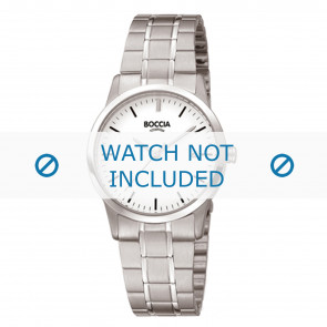 Boccia Uhrenarmband 3258-02 Titan Silber 16mm